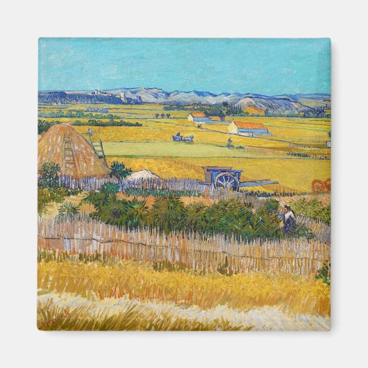 Vincent van Gogh - Ernte bei La Crau Magnet (Vorne)