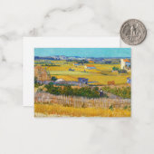 Vincent van Gogh - Ernte bei La Crau Mitteilungskarte (Vorderseite/Rückseite Beispiel)