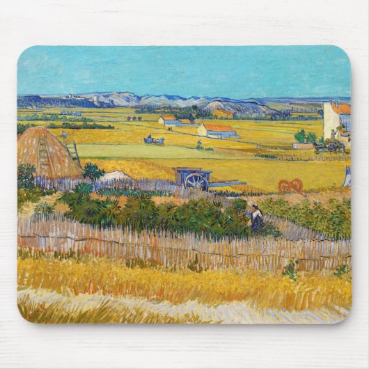 Vincent van Gogh - Ernte bei La Crau Mousepad (Vorne)