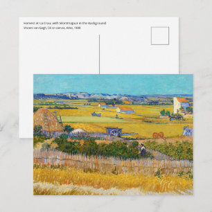 Vincent van Gogh - Ernte bei La Crau Postkarte