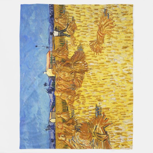 Vincent van Gogh - Ernte in der Provence Fleecedecke (Vorderseite)