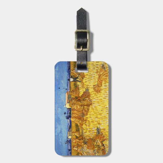 Vincent van Gogh - Ernte in der Provence Gepäckanhänger (Vorderseite vertikal)