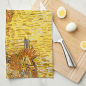 Vincent van Gogh - Ernte in der Provence Geschirrtuch (Viertel Falte)