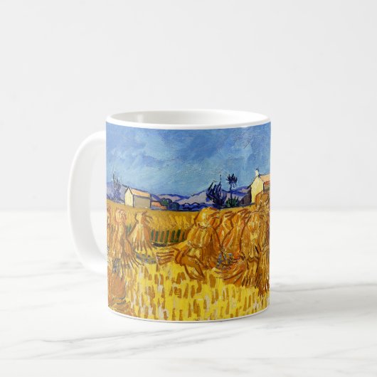 Vincent van Gogh - Ernte in der Provence Kaffeetasse (Vorderseite Links)