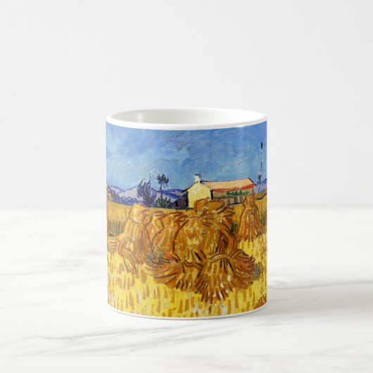 Vincent van Gogh - Ernte in der Provence Kaffeetasse (Mittel)