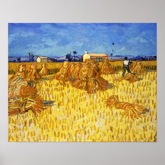Vincent van Gogh - Ernte in der Provence Poster (Vorne)
