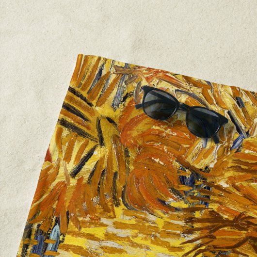 Vincent van Gogh - Ernte in der Provence Strandtuch (Beispiel)