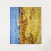 Vincent van Gogh - Ernte in der Provence Wandteppich (Vorderseite)
