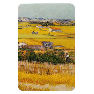 Vincent Van Gogh Ernte La Crau Montmajour Magnet