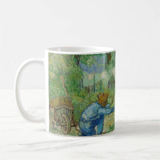 Vincent Van Gogh Erste Schritte nach Millet Kaffeetasse (Links)