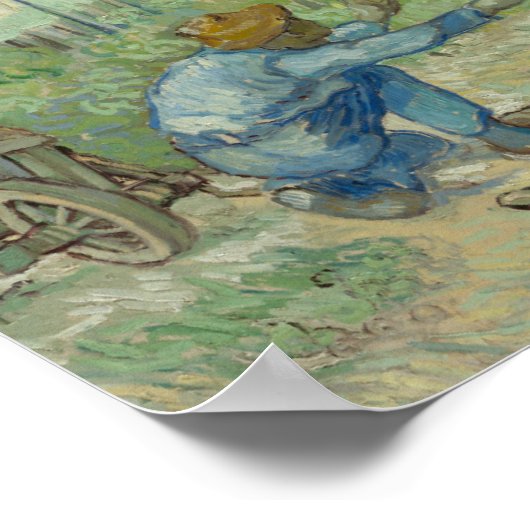 Vincent van Gogh - Erste Schritte nach Millet Poster (Ecke)