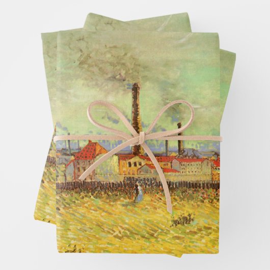 Vincent van Gogh - Fabriken in Asnieres Geschenkpapier Set (Beispiel)