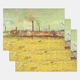 Vincent van Gogh - Fabriken in Asnieres Geschenkpapier Set