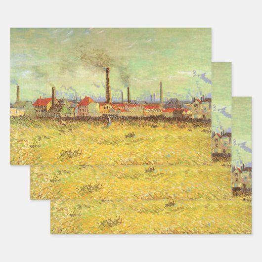Vincent van Gogh - Fabriken in Asnieres Geschenkpapier Set (Set)
