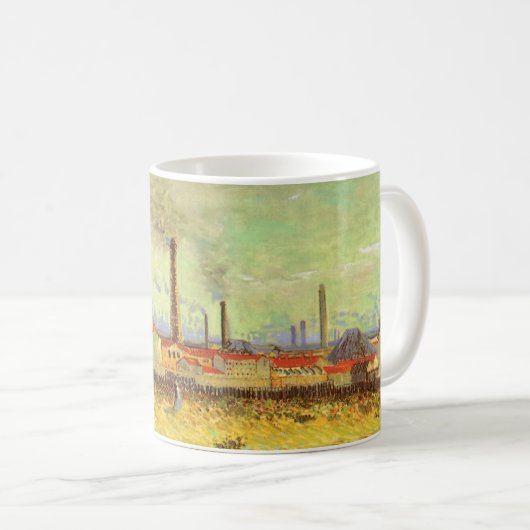 Vincent van Gogh - Fabriken in Asnieres Kaffeetasse (VorderseiteRechts)