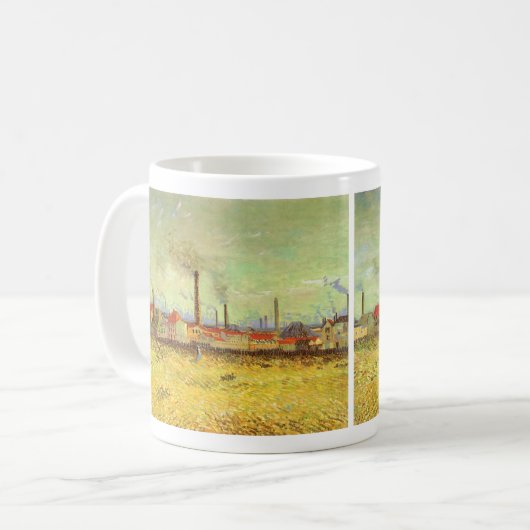 Vincent van Gogh - Fabriken in Asnieres Kaffeetasse (Vorderseite Links)