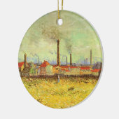 Vincent van Gogh - Fabriken in Asnieres Keramikornament (Links)