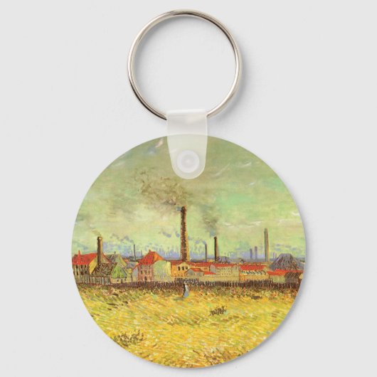 Vincent van Gogh - Fabriken in Asnieres Schlüsselanhänger (Vorderseite)