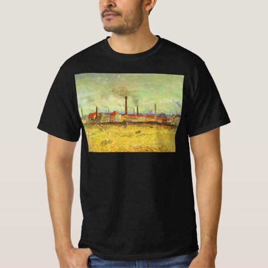 Vincent van Gogh - Fabriken in Asnieres T-Shirt (Vorderseite)