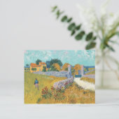 Vincent van Gogh Farmhouse in Provence Landscape Postkarte (Stehend Vorderseite)