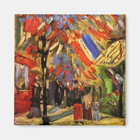 Vincent Van Gogh - Feier vom 14. Juli Magnet (Vorne)