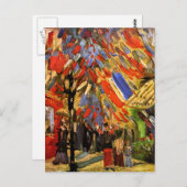 Vincent Van Gogh - Feier vom 14. Juli Postkarte (Vorne/Hinten)