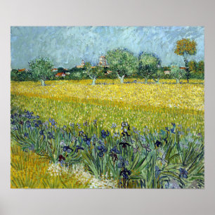 Vincent van Gogh Feld der Blume bei Arles Poster