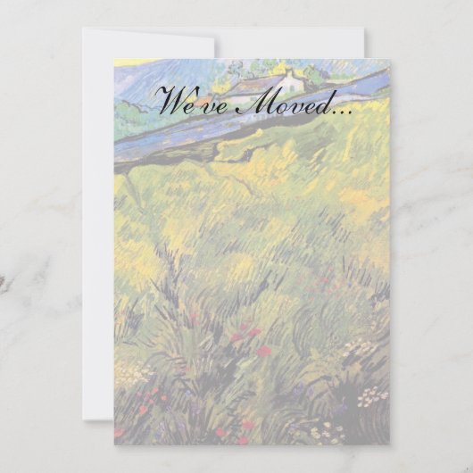 Vincent Van Gogh - Feld der Frühlingsweide Ankündigung (Vorderseite)