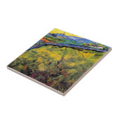 Vincent Van Gogh - Feld der Frühlingsweide Fliese (Seite)
