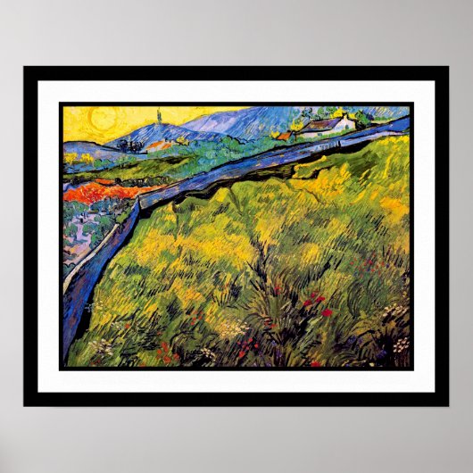 Vincent Van Gogh - Feld der Frühlingsweide Poster (Vorne)