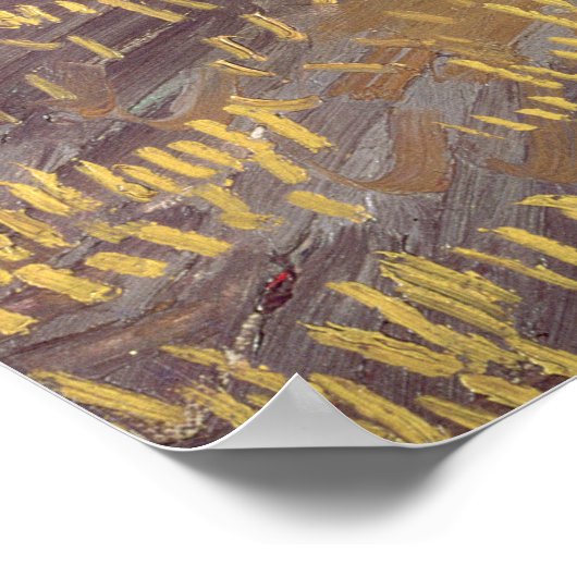 Vincent van Gogh | Feld mit Blättern, 1888 Poster (Ecke)