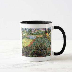 Vincent Van Gogh - Feld mit Mohn Feine Kunst Tasse
