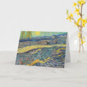 Vincent van Gogh - Feld mit pflügenden Bauern Karte (Gelbe Blume)