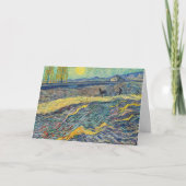 Vincent van Gogh - Feld mit pflügenden Bauern Karte (Vorderseite)