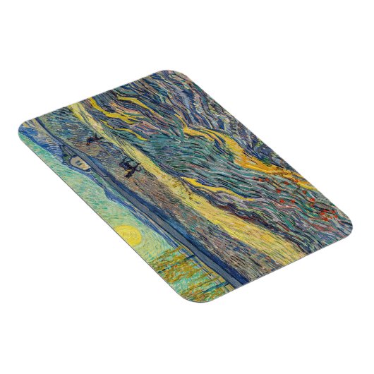 Vincent van Gogh - Feld mit pflügenden Bauern Magnet (Rechte Seite)