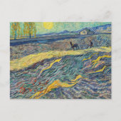 Vincent van Gogh - Feld mit pflügenden Bauern Postkarte (Vorderseite)
