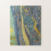 Vincent van Gogh - Feld mit pflügenden Bauern Puzzle (Vertikal)