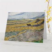 Vincent Van Gogh, Feld mit Plowman Karte (Gelbe Blume)