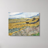 Vincent Van Gogh, Feld mit Plowman Leinwanddruck (Vorderseite)