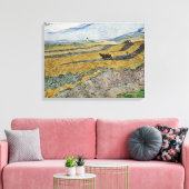 Vincent Van Gogh, Feld mit Plowman Leinwanddruck (Insitu (Wohnzimmer))