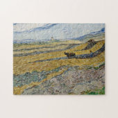 Vincent Van Gogh, Feld mit Plowman Puzzle (Horizontal)