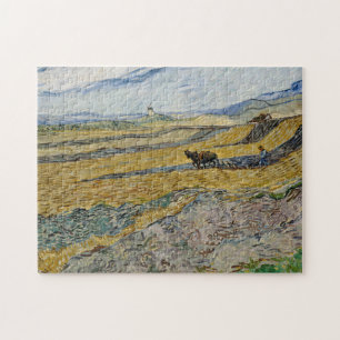 Vincent Van Gogh, Feld mit Plowman Puzzle