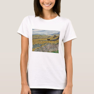 Vincent Van Gogh, Feld mit Plowman T-Shirt