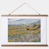 Vincent Van Gogh, Feld mit Plowman Wandteppich Mit Holzrahmen (Vorne)