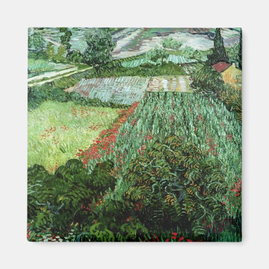Vincent van Gogh | Feld mit Poppies, 1889 Magnet (Vorne)