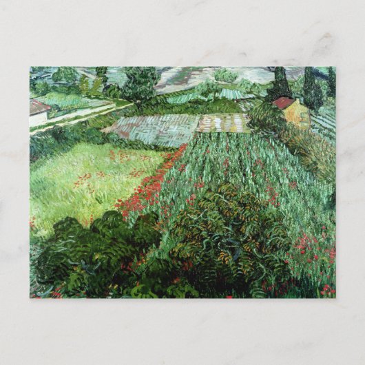 Vincent van Gogh | Feld mit Poppies, 1889 Postkarte (Vorderseite)