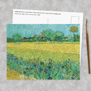 Vincent van Gogh - Feld mit Schwertlilien bei Arle Postkarte