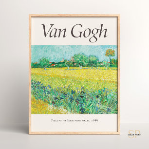 Vincent van Gogh Feld mit Schwertlilien Kunstprint Poster