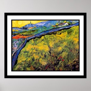 Vincent Van Gogh - Feld mit Weizen im Frühjahr Poster