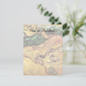 Vincent Van Gogh - Feld mit zwei Kaninchen Kunstfe Einladung (Stehend Vorderseite)